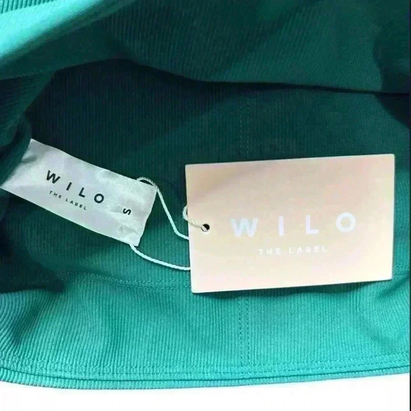 WILO The Label Women’s small Sports Bra racer back Color Block Forest G… - Picture 3 of 4